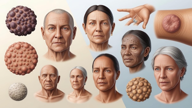 Warts Skin Conditions HighQuality Illustrations for Medical and Health Projects Freepik