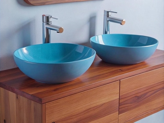 Wash basin design in the bathroom faucet