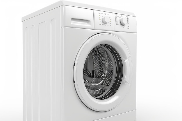 Photo washing machine on transparent background