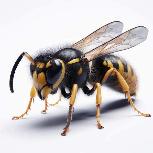 wasp isolated on a white background