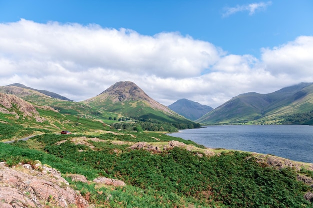 Wastwater lake in the Lake District National Park