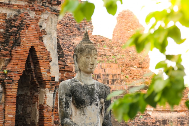 Wat Mahathat in Ayutthaya Historical Park, Thailand. 