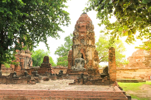 Wat Mahathat in Ayutthaya Historical Park,Thailand.