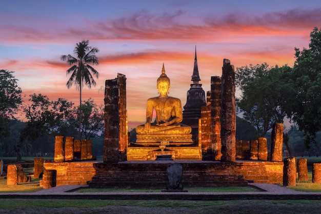 Wat Mahathat temple at Sukhothai historical park, Sukhothai Province, Thailand