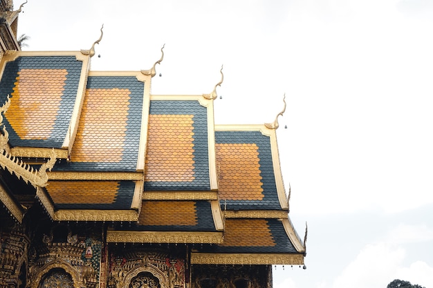 Wat Phra Buddhabat Si Roi,Golden Temple in Chiang Mai, Thailand