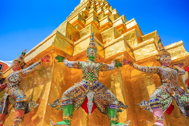 Wat Phra Kaeo Temple bangkok Thailand