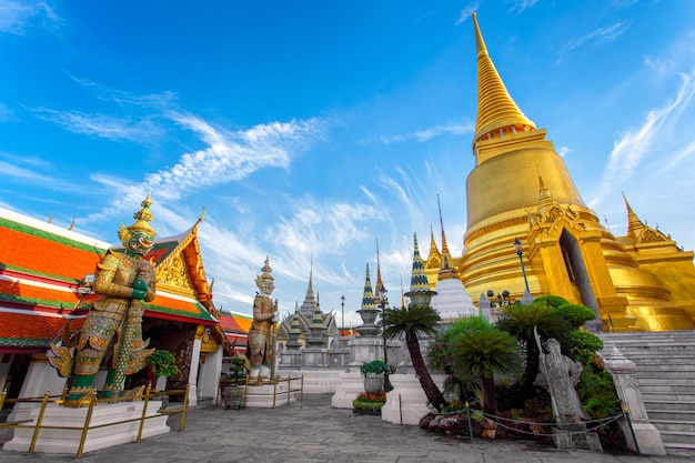 Wat Phra Kaew Ancient temple in bangkok Thailand