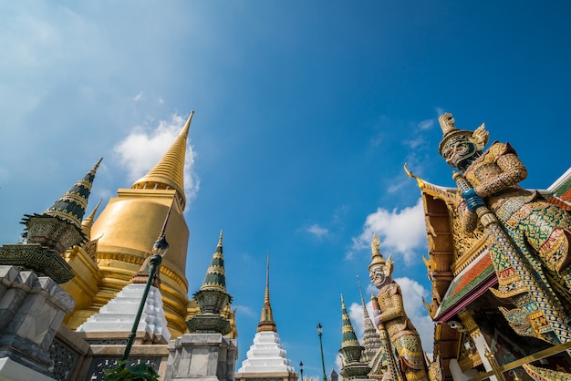 Wat Phra Keow. The royal temple in Bangkok, Thailand is located near Bangkok grand palace.