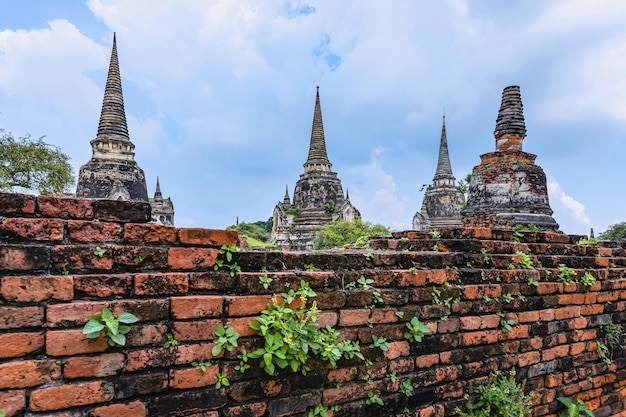 Wat Phra Si Sanphet in Ayutthaya province Thailand