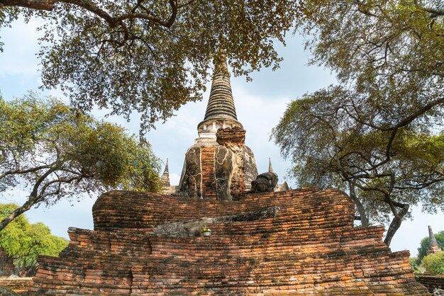 Wat Phra Sri Sanphet Temple in the precinct of Sukhothai Historical Park, a UNESCO World Heritage Site in Ayutthaya, Thailand