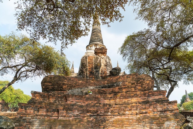 Wat Phra Sri Sanphet Temple in the precinct of Sukhothai Historical Park, a UNESCO World Heritage Site in Ayutthaya, Thailand