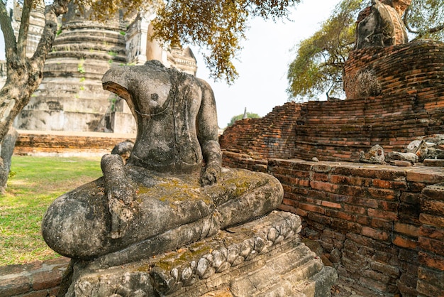 Wat Phra Sri Sanphet Temple in the precinct of Sukhothai Historical Park a UNESCO World Heritage Site in Thailand