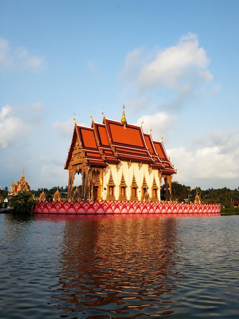 Wat Plai Laem temple building on Sami island in Thailand