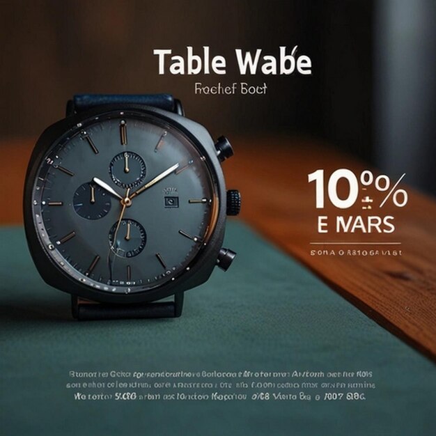 Photo a watch advertises the sale of the year