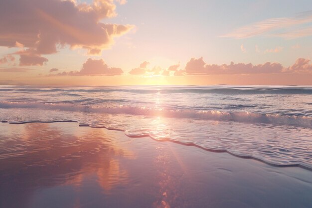 Watch the sunrise from a tranquil beach