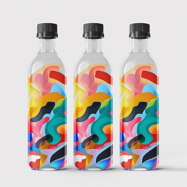 Photo water bottle mockup