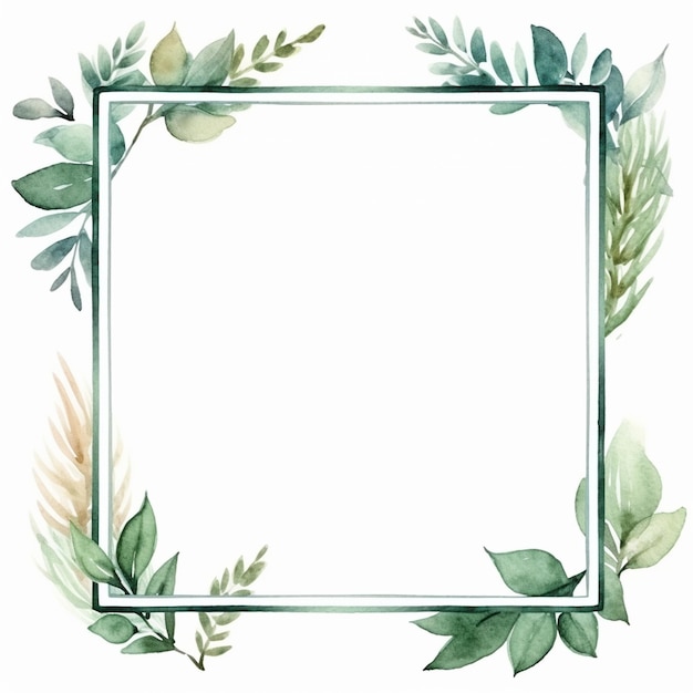 water color frames floral