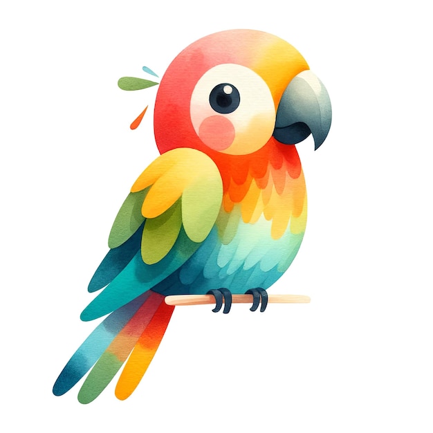 water color parrot