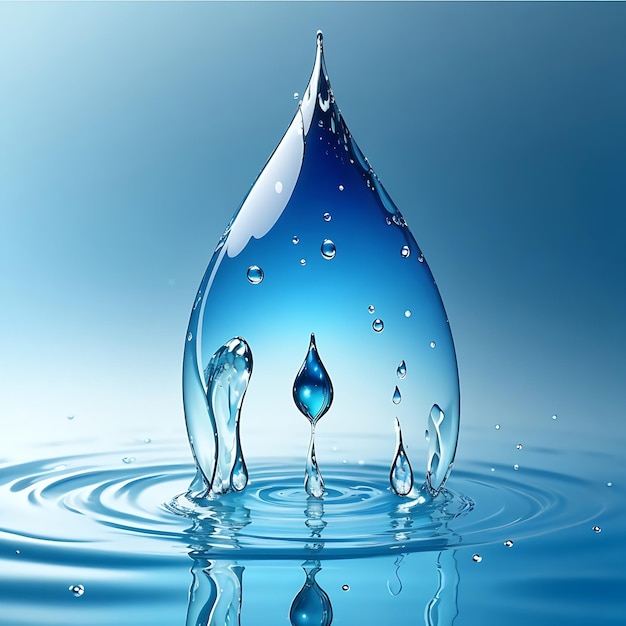 Water drop background design