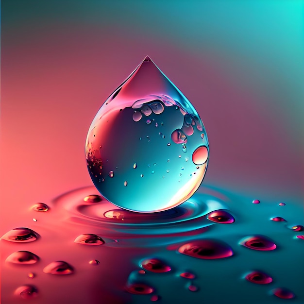 Water Drop Soft Color Abstract Wallpaper