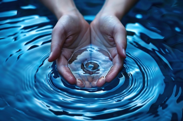 a water drop with the word water on it