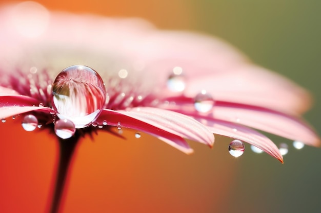 Photo water droplet on virginia sweetspire flower blossom nature