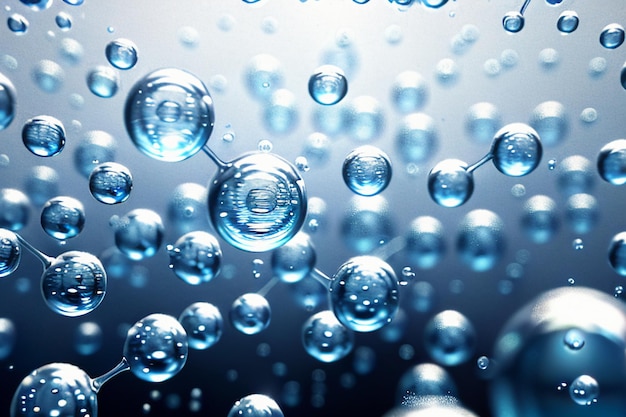 water droplets bubble particles glossy business technology background design material wallpaper