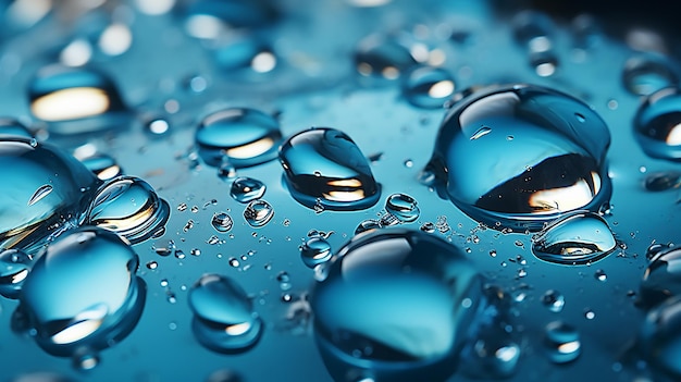 Water Droplets on Glass Panel