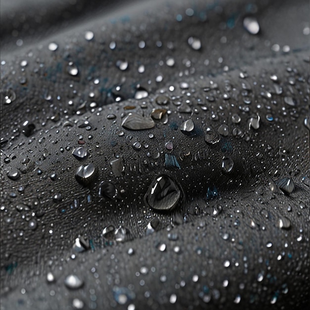 Water Droplets on Gray Textile