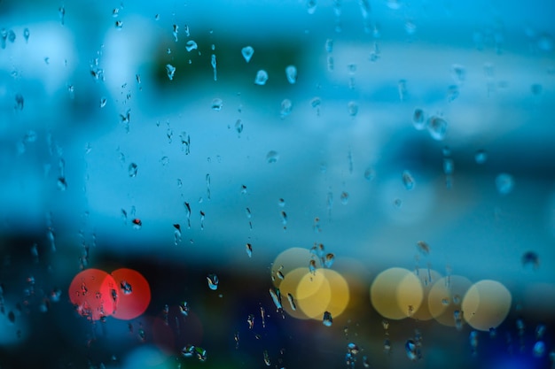 Water droplets stuck on glass