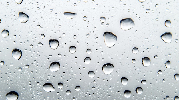 Water Droplets Texture on Glass Window