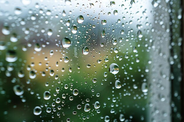 Water drops on glass background white color high resolution photography