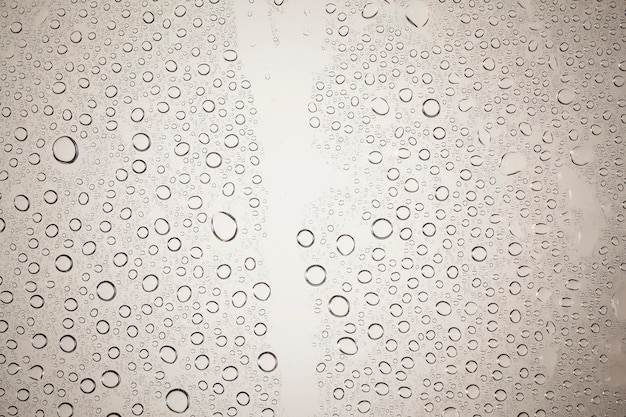 water drops on glass background