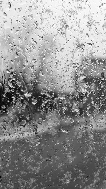 Water drops on a glass background