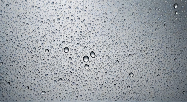 water drops on a glass