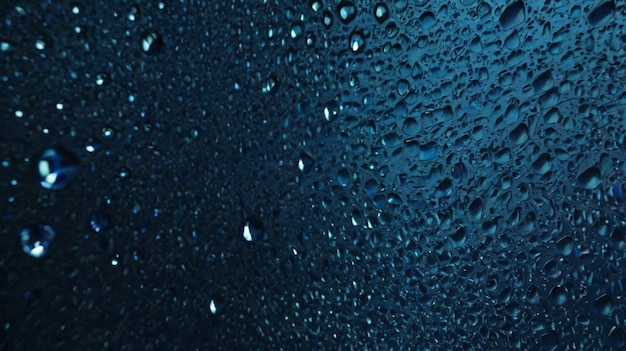 Photo water drops on a glass