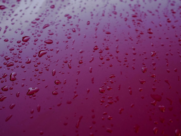 Water drops on metal surface