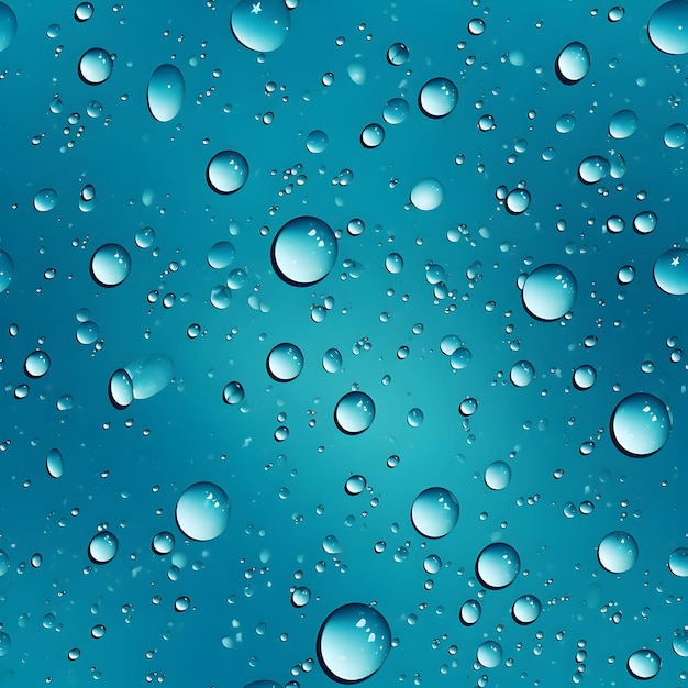 Water Drops Seamless Pattern