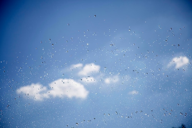 Water drops in the sky