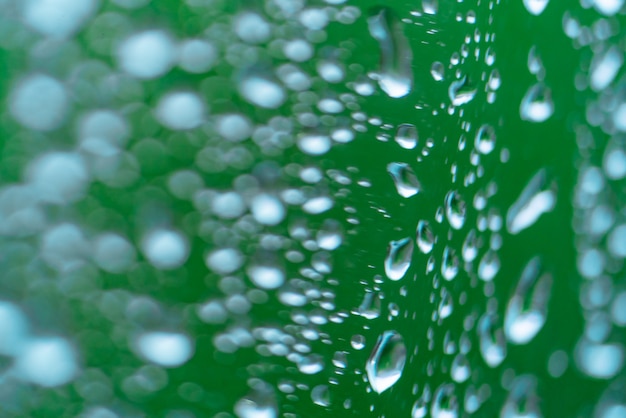 Water drops on window after rain