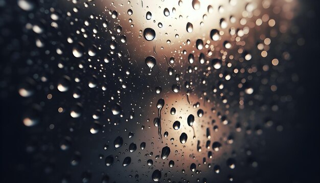 Photo water drops on a window