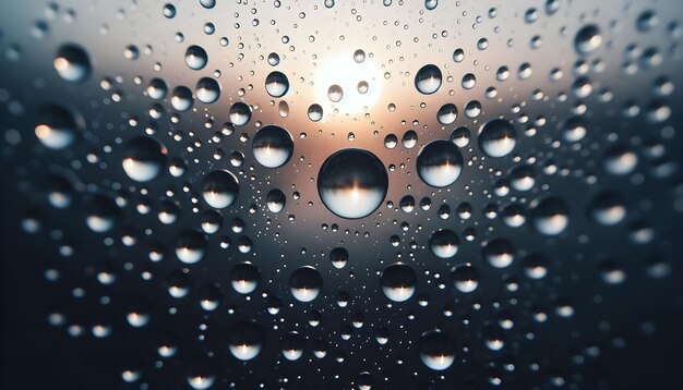 Photo water drops on a window