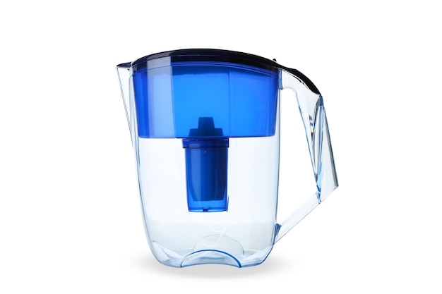 Water filter jug isolated on white