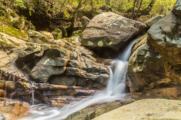 Water flowing Waterfall Natural background