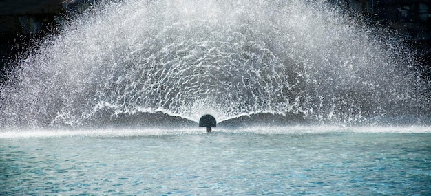 Water fountain in the pool