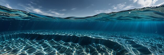 Photo the water is a natural phenomenon that is the source of light and the ocean