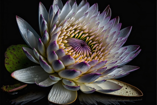 Water lily creative digital illustration nature flowers gardens