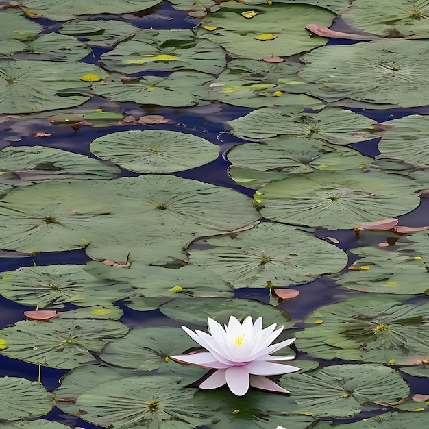 Photo water lily flowers ai generated