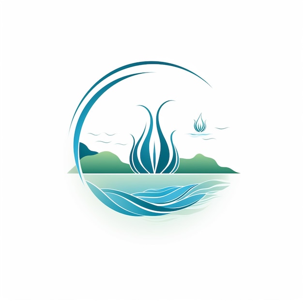 A water logo