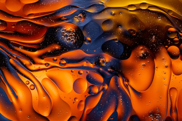 A water and oil background with lots of bright colors